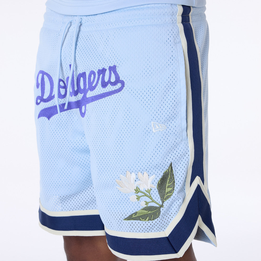 LA Dodgers MLB Floral Pastel Blue Shorts