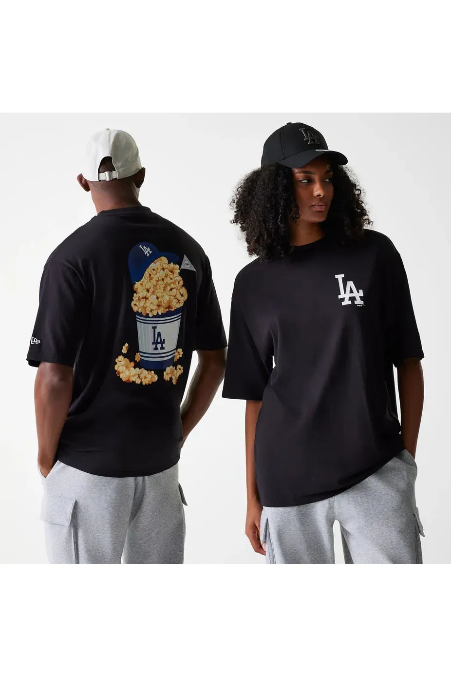 MLB POPCORN BLK חולצת טי שירט שרוול קצר - Butterfly Sneakers