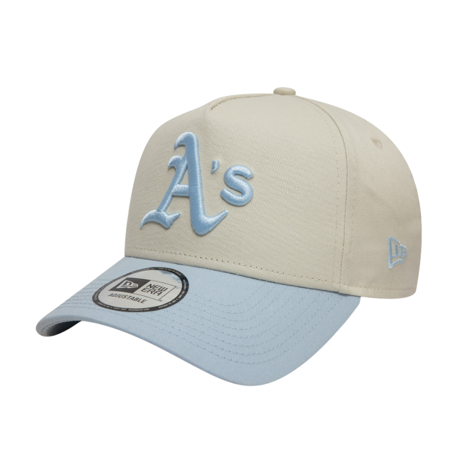 Oakland Athletics World Series Patch Cream 9FORTY A-Frame Adjustable Cap