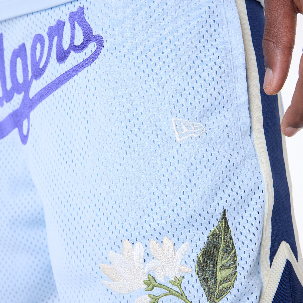 LA Dodgers MLB Floral Pastel Blue Shorts