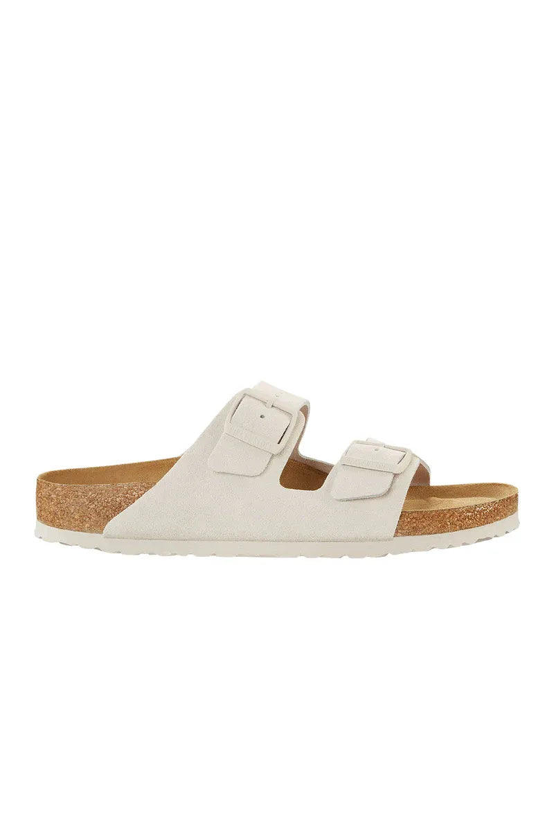 כפכפי בירקנשטוק אריזונה זמש לבן יוניסקס - Butterfly Sneakers