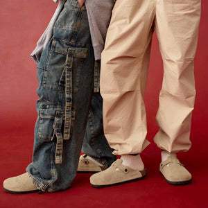 Birkenstock Boston Taupe כפכפי בירקנשטוק בוסטון יוניסקס טיופ