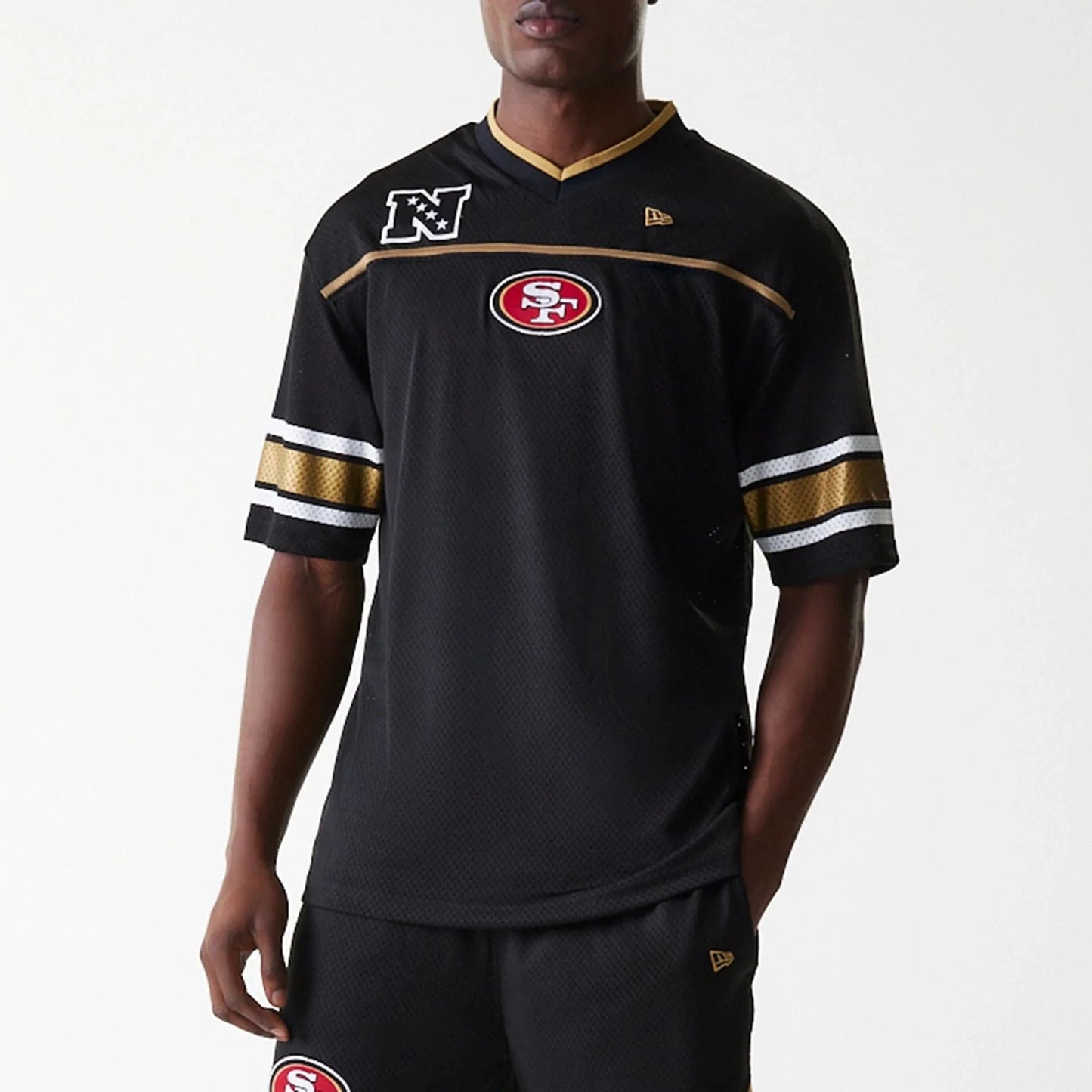 MESH NFL SAF49E BLK חולצת טי שירט שרוול קצר