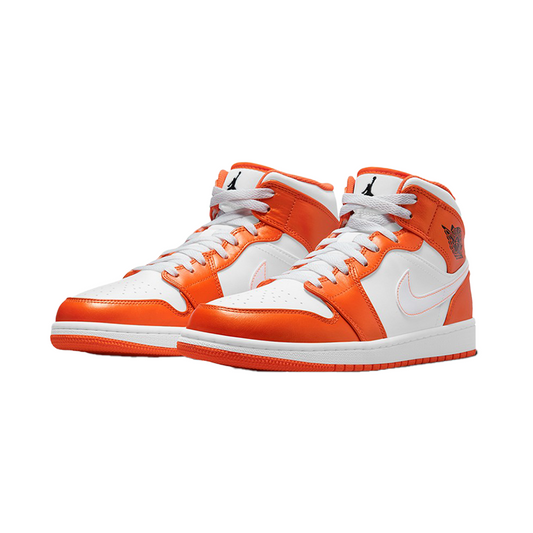 Jordan 1 mid SE 'Electro orange' - Butterfly Sneakers