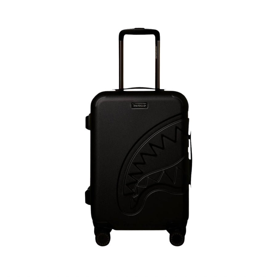 SPRAYGROUND REALITY CHECK SHARKNAUTICS HARDSHELL CARRY-ON JETBLACK LUGGAGE