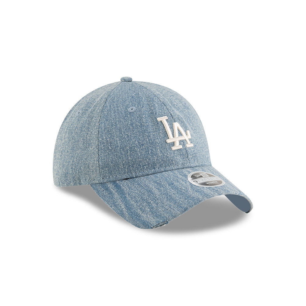 LA Dodgers Womens Acid Denim Pastel Blue 9TWENTY Adjustable Cap