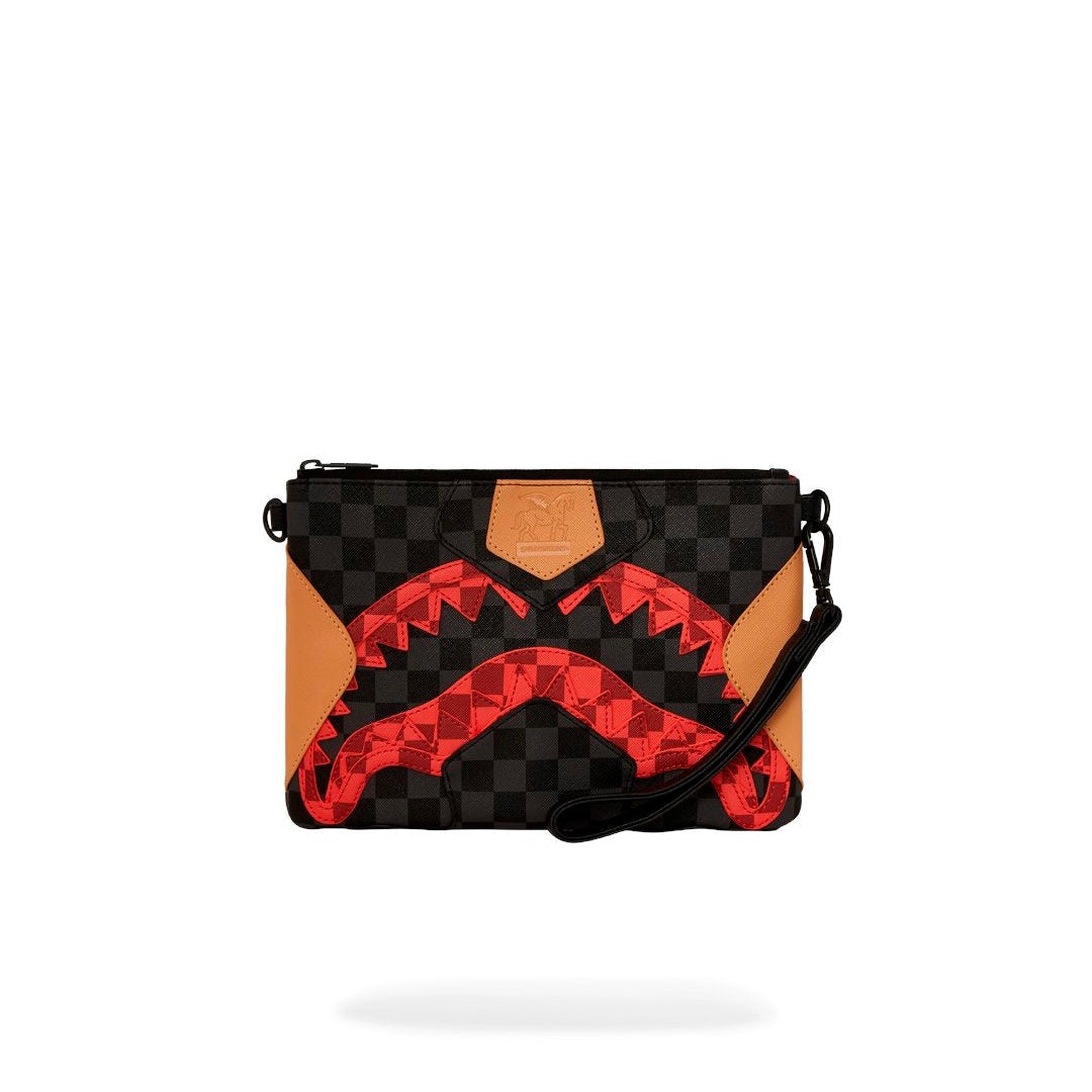 SPRAYGROUND EVIL TRIPLE DECKER POUCHETTE