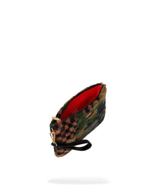 SPRAYGROUND FUR SIP CAMO WRISTLET CLUTCH - Butterfly Sneakers
