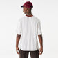 חולצת טי שירט שרוול קצר BROWN STRIPE