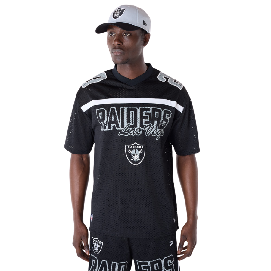 Las Vegas Raiders NFL Mesh Black T-Shirt New Era