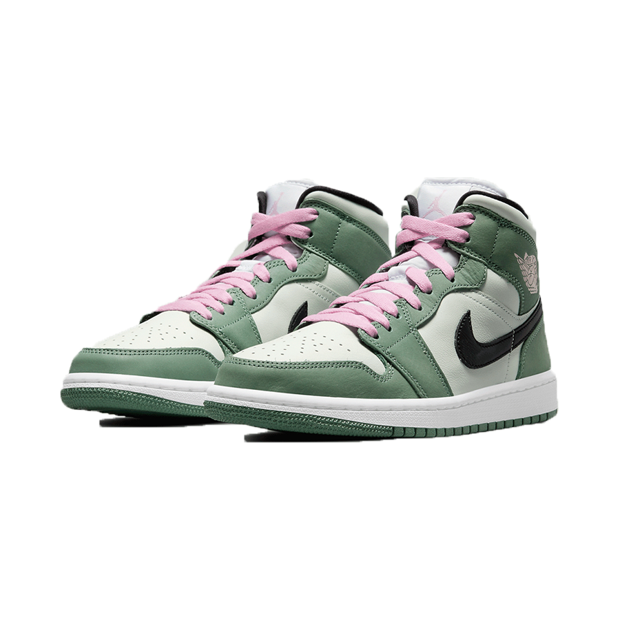 Jordan 1 mid (W) 'Dutch green' - Butterfly Sneakers