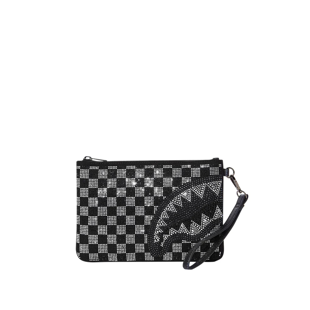 SPRAYGROUND TRINITY CHCKERED CLUTCH