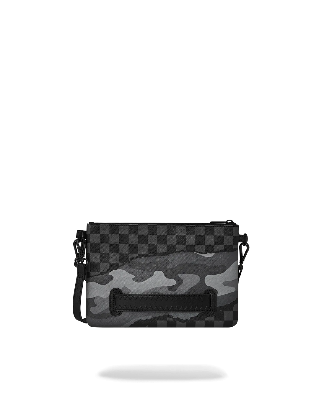 SPLIT UP CAMO TEAR: CROSSOVER CLUTCH W/ SHOUDLER STRAP