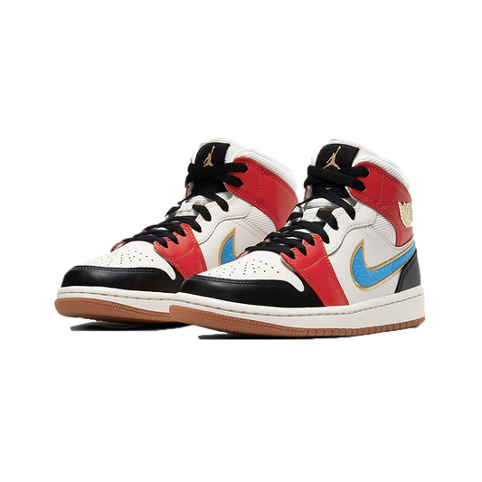 Jordan 1 mid (W) 'Leather man' - Butterfly Sneakers