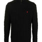 Ralph Lauren Men's Long Sleeve V Neck Blouse Black polo