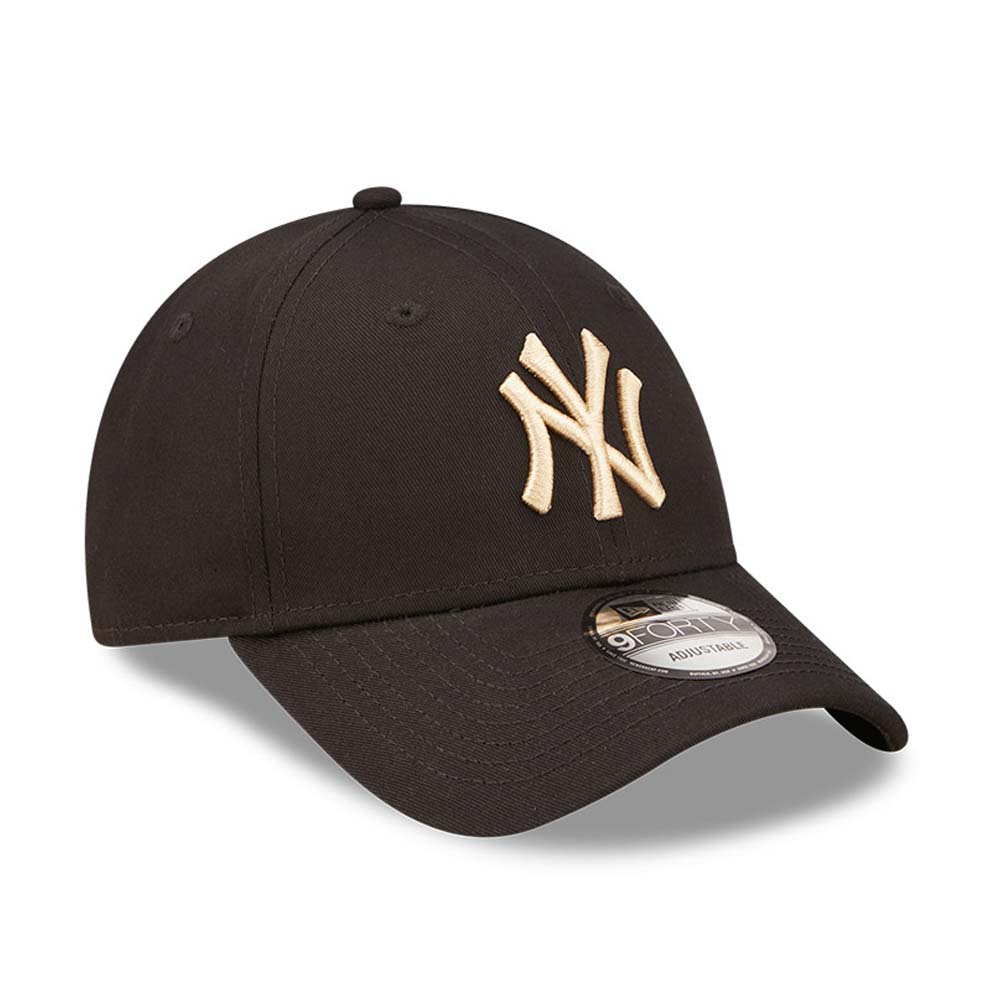 NEW ERA New York Yankees League Essential Black 9FORTY Adjustable Cap -כובע