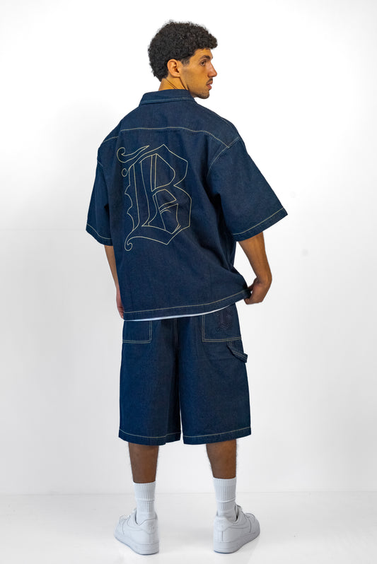 ג׳קט גינס שרוול קצר