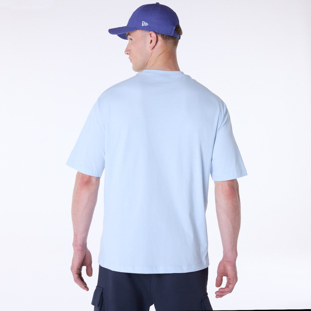 Detroit Tigers MLB League Essential Pastel Blue Oversized T-Shirt