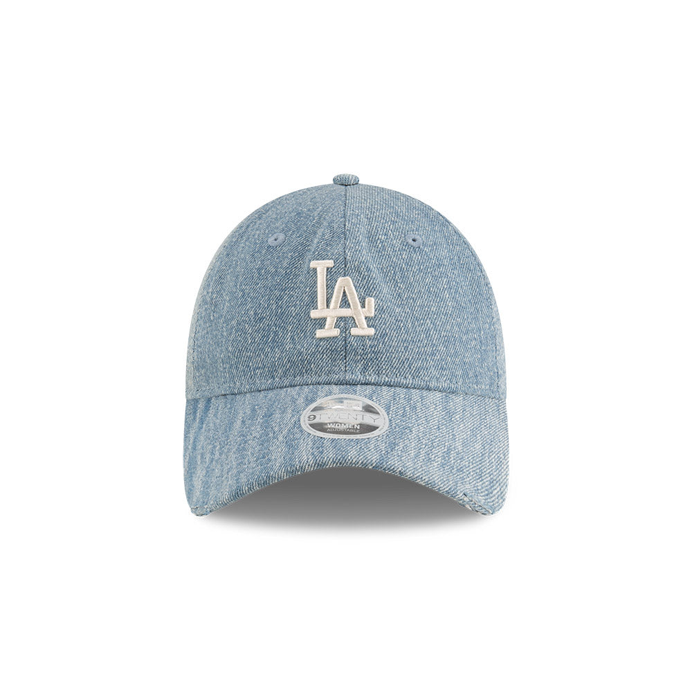 LA Dodgers Womens Acid Denim Pastel Blue 9TWENTY Adjustable Cap