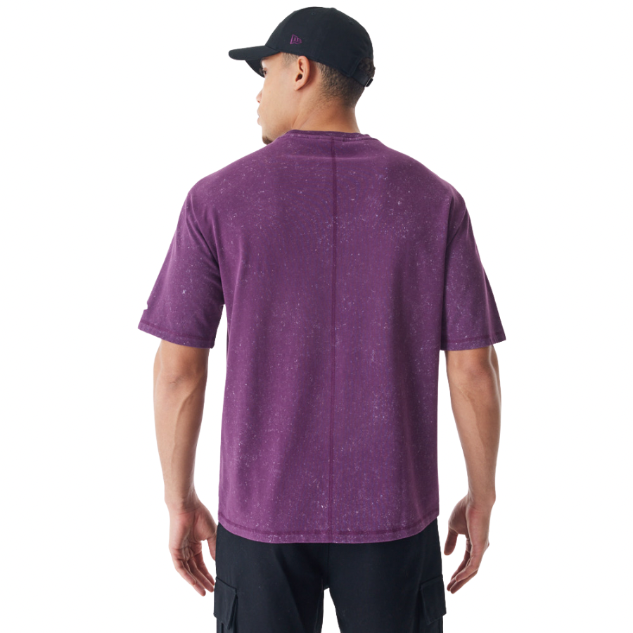 New Era Wash Dark Purple Oversized T-Shirt