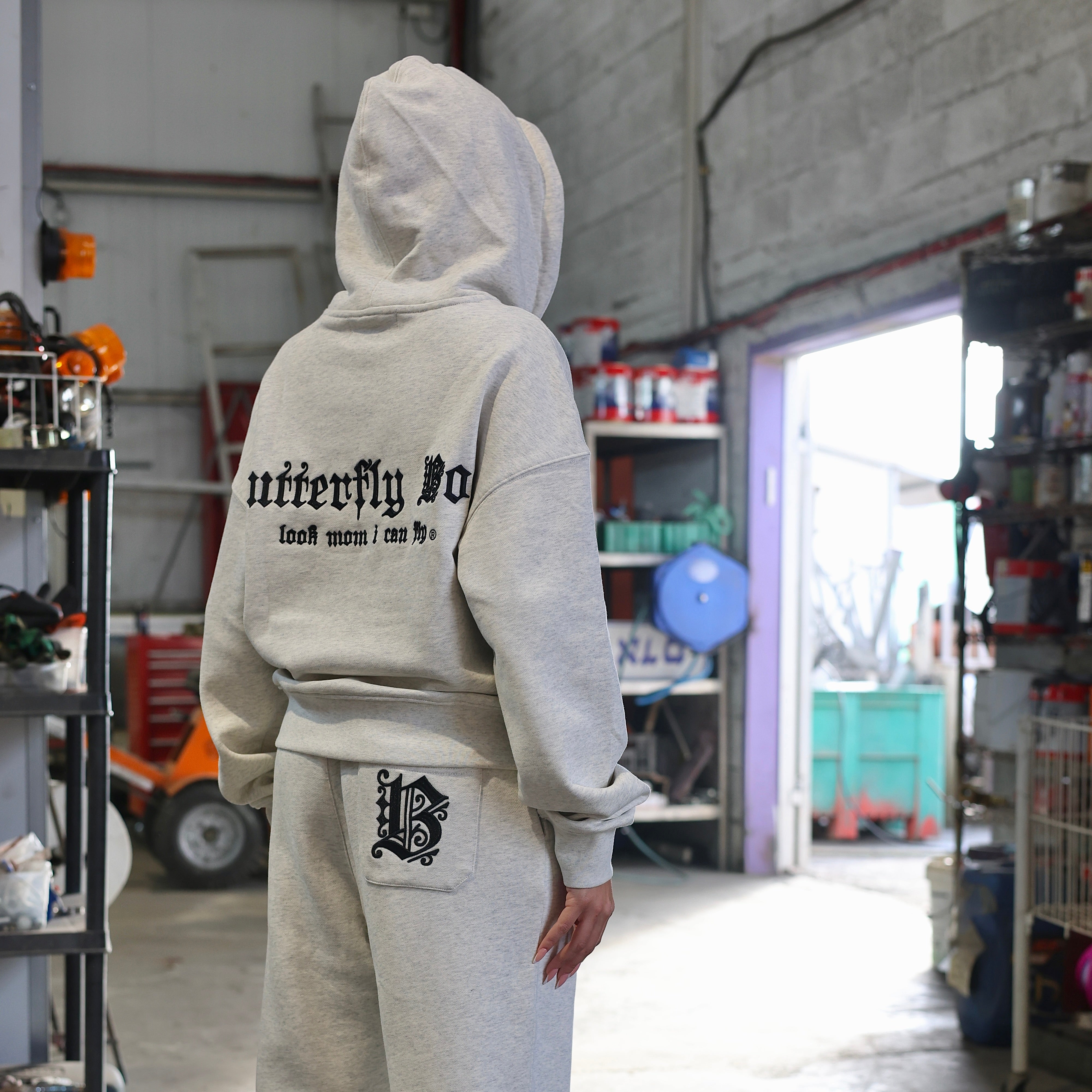 BUTTERFLY BOY HOODIE - DIRTY WHITE