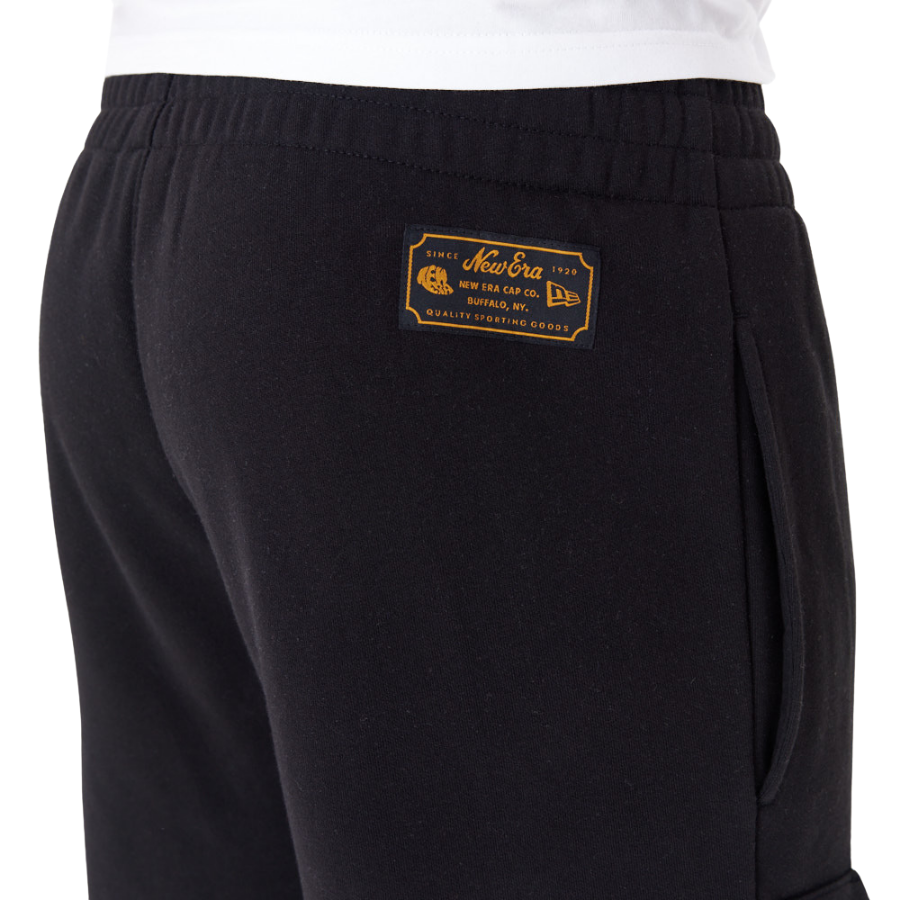 New Era Script Black Cargo Joggers