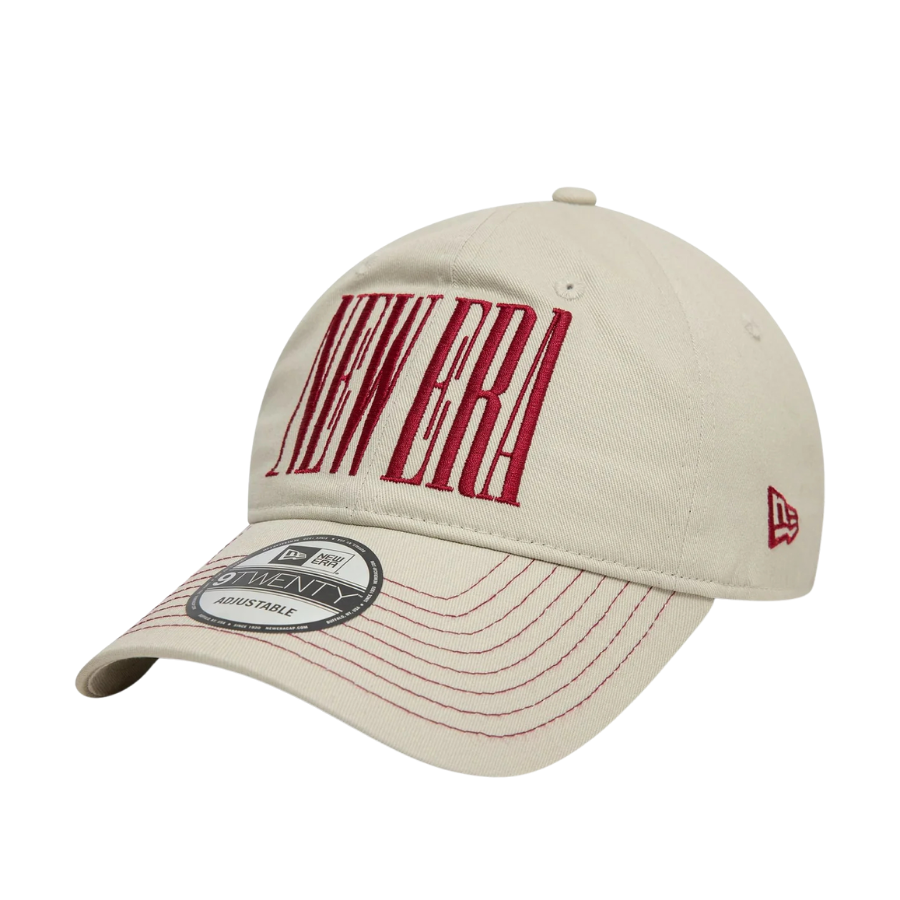 New Era Wordmark Cream 9TWENTY Adjustable Cap