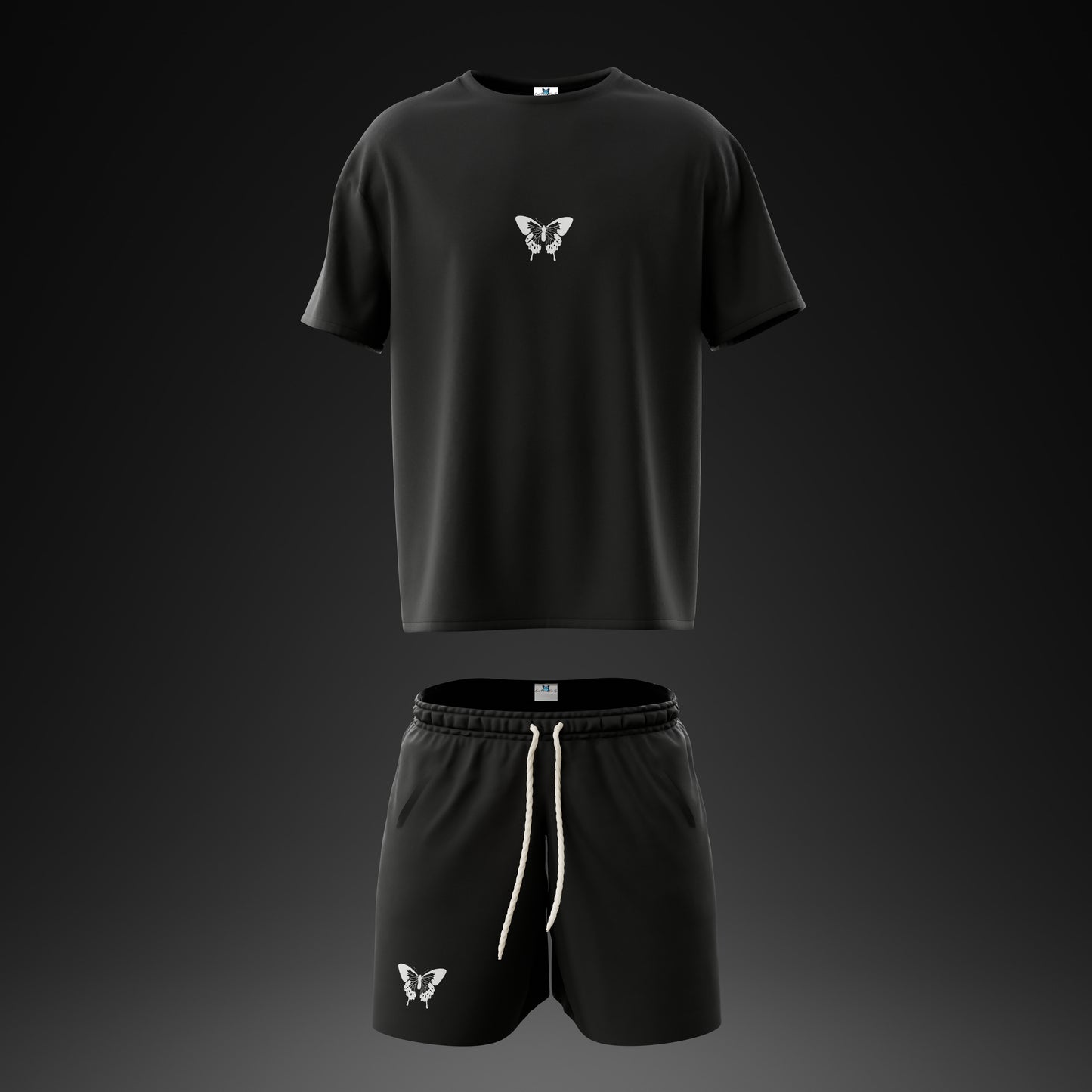 THE SIX - 4/6 - Black shallowtail - Sweatshorts