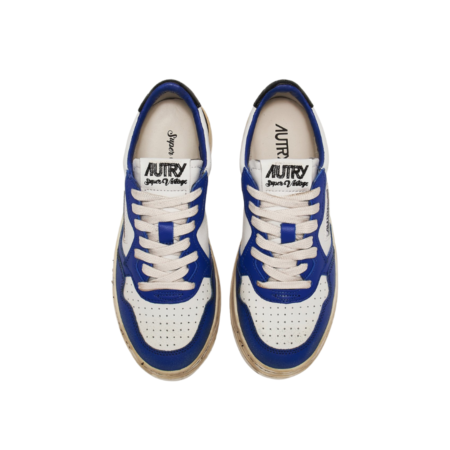 AUTRY SNEAKERS WHITE BLUE & BLACK