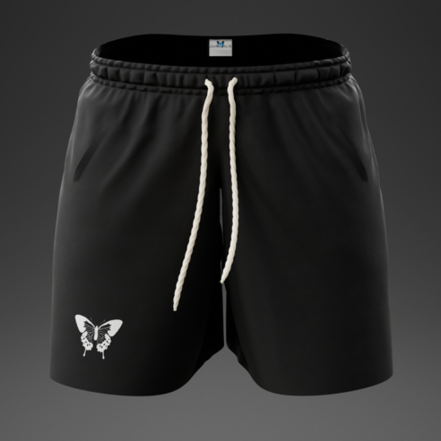 THE SIX - 4/6 - Black shallowtail - Sweatshorts