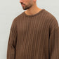 Butterfly Boy Signature Cable Knit - Brown