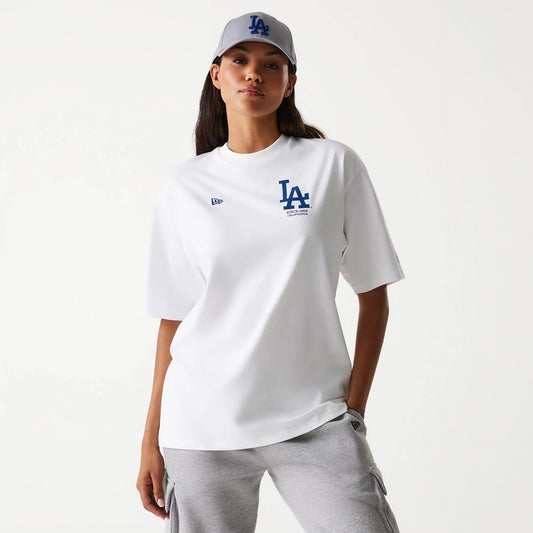 חולצת טי שרט שרוול קצר לבן MLB