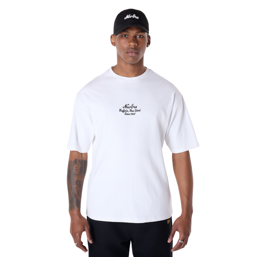 New Era Floral Graphic White T-Shirt