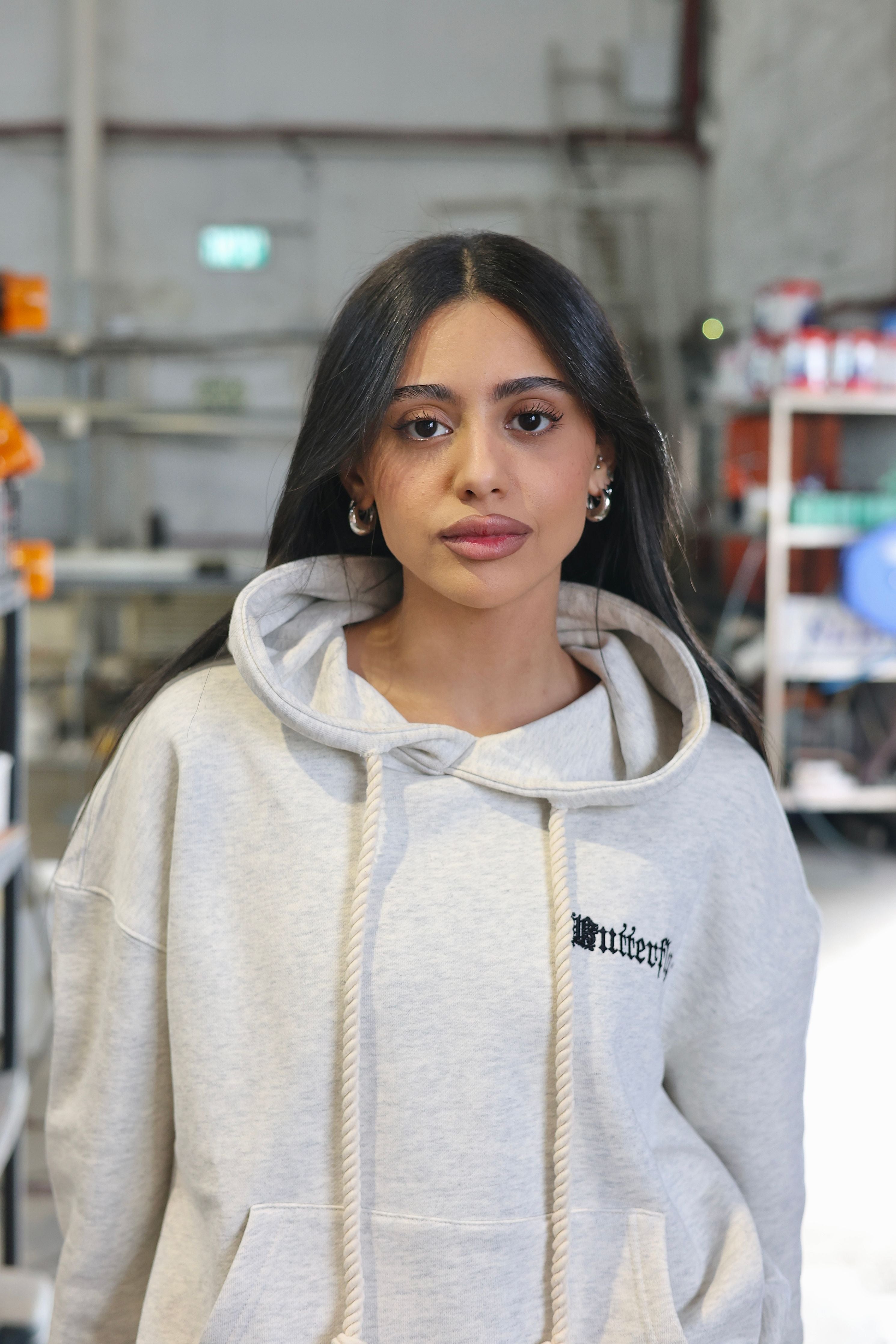 קפוצ'ון OS BUTTERFLY DRW עם רקמה - Butterfly Sneakers