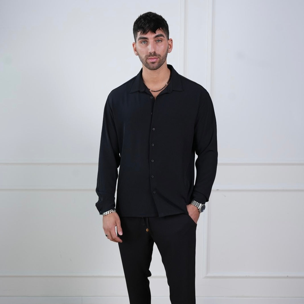 Elegant New York Shirt - Black