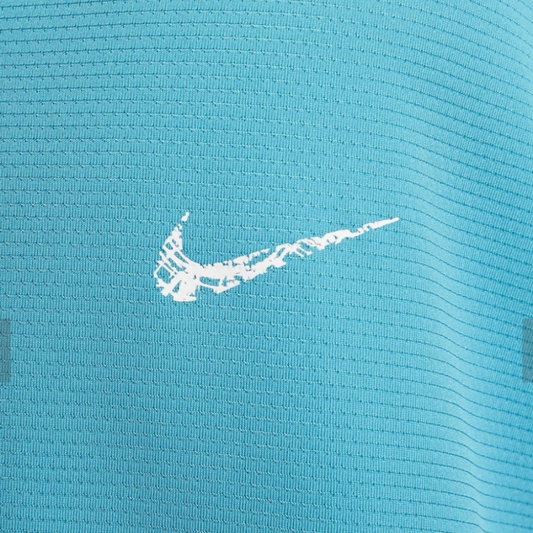 Nike Shirt Men's Large Button Up Short-Sleeve Blue Basketball Top