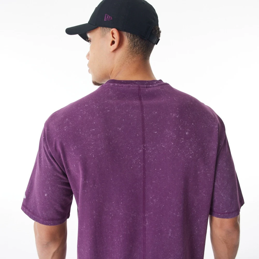 New Era Wash Dark Purple Oversized T-Shirt