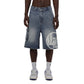 LOGO WASHED JORTS - BLUE Lost boys