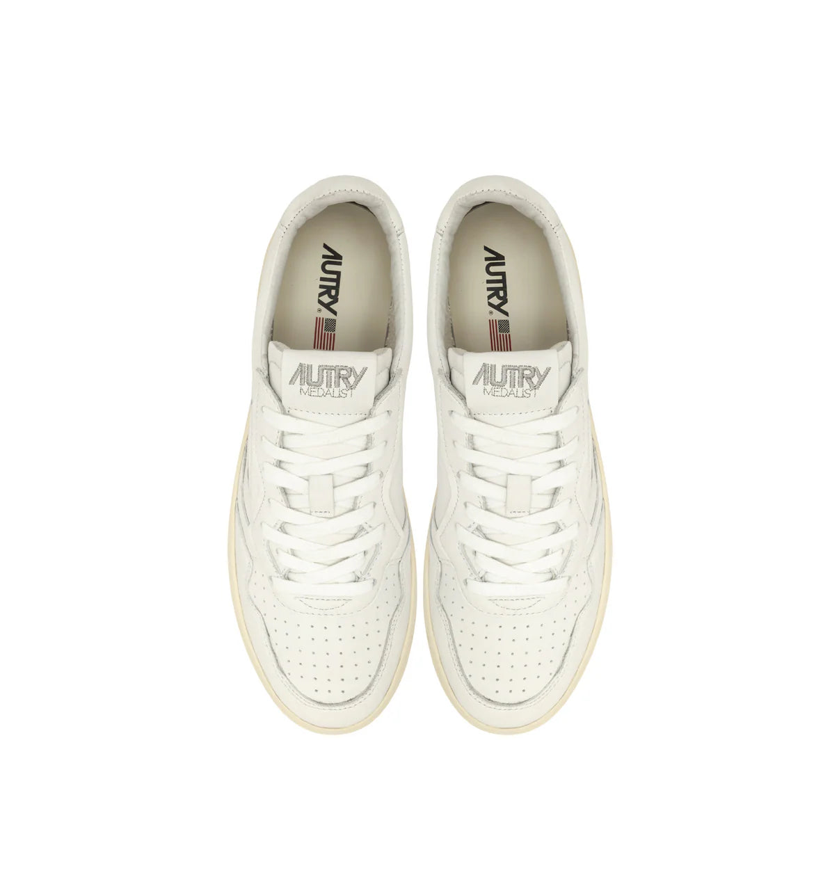 MEDALIST LOW SNEAKERS IN SUPER-SOFT WHITE NAPPA