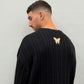 Butterfly Boy Signature Cable Knit -Black