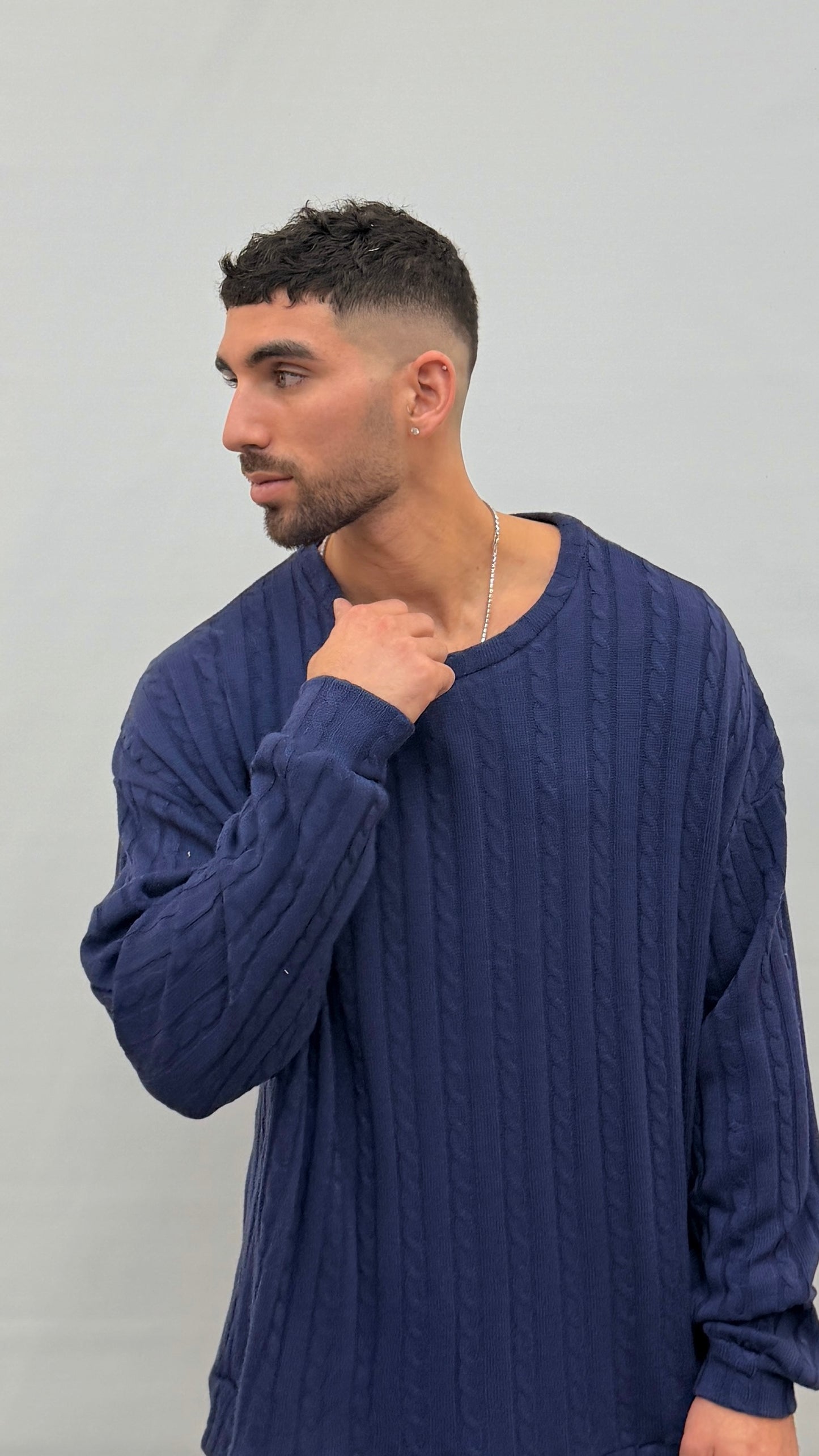 Butterfly Boy Signature Cable Knit - Blue