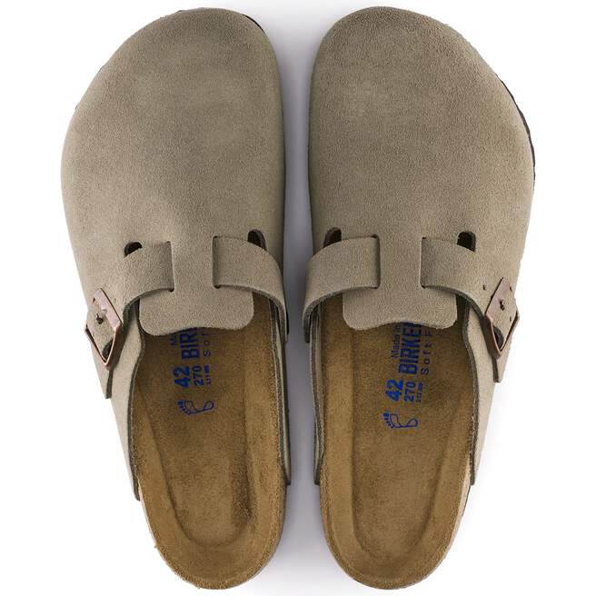 Birkenstock Boston Taupe כפכפי בירקנשטוק בוסטון יוניסקס טיופ
