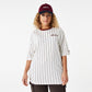 חולצת טי שירט שרוול קצר BROWN STRIPE