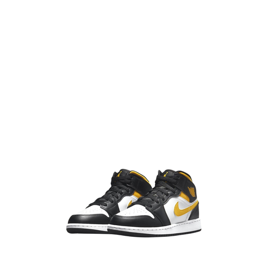 Jordan 1 Mid White Pollen Black