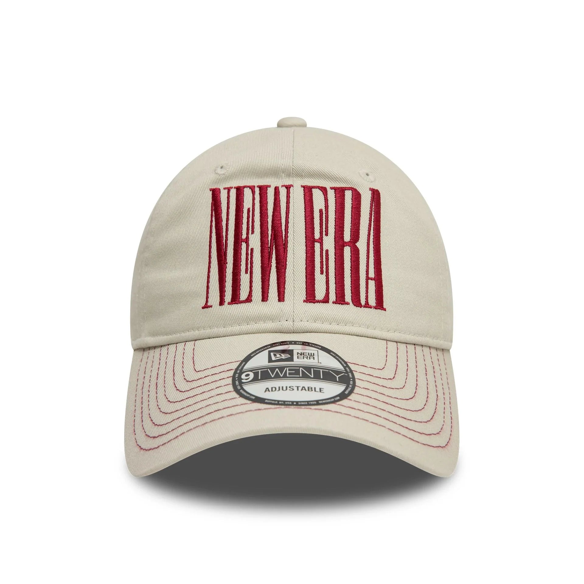 New Era Wordmark Cream 9TWENTY Adjustable Cap