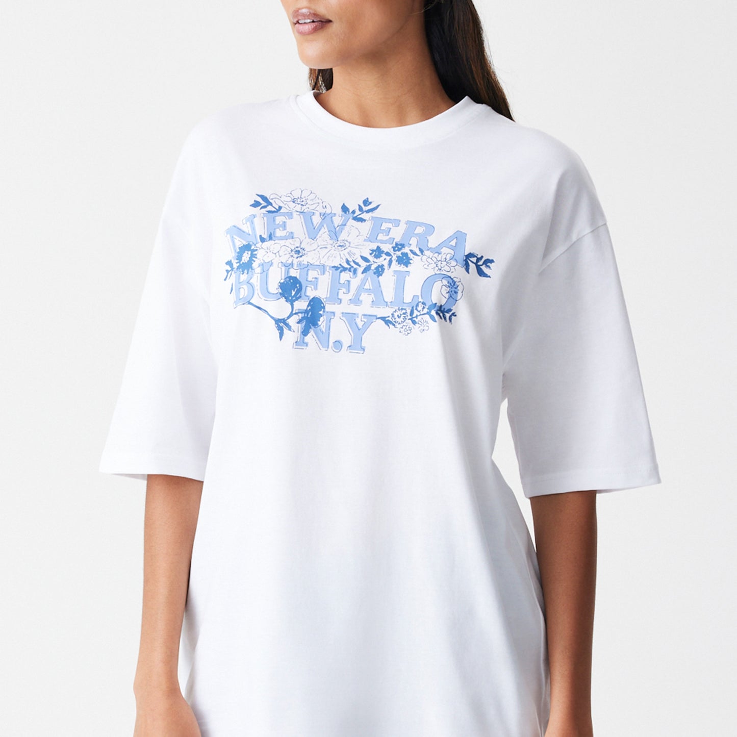 NE FLORAL OS TEE NEWERA  WHI
