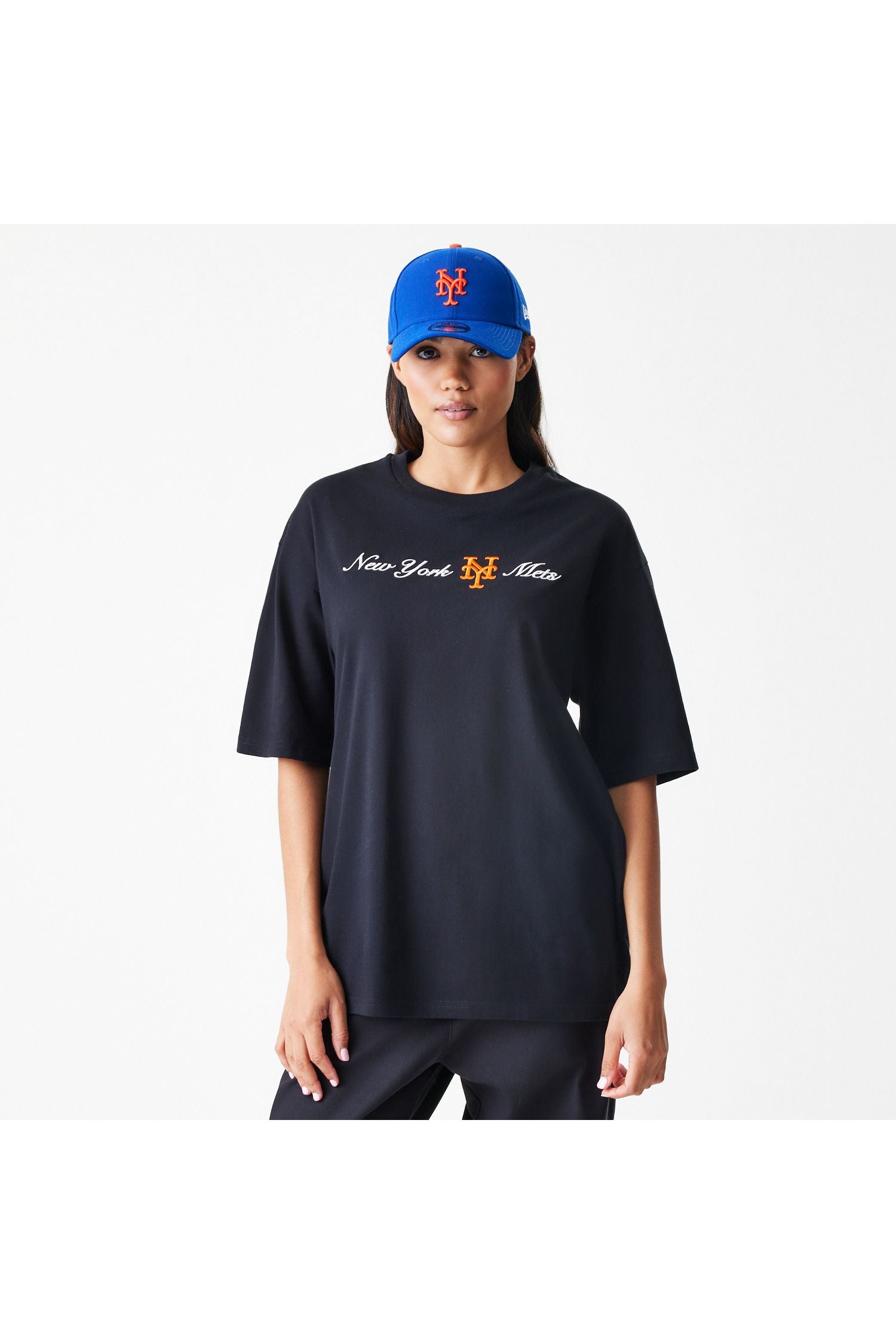 NE FLORAL OS TEE NEWERA  BLK - Butterfly Sneakers
