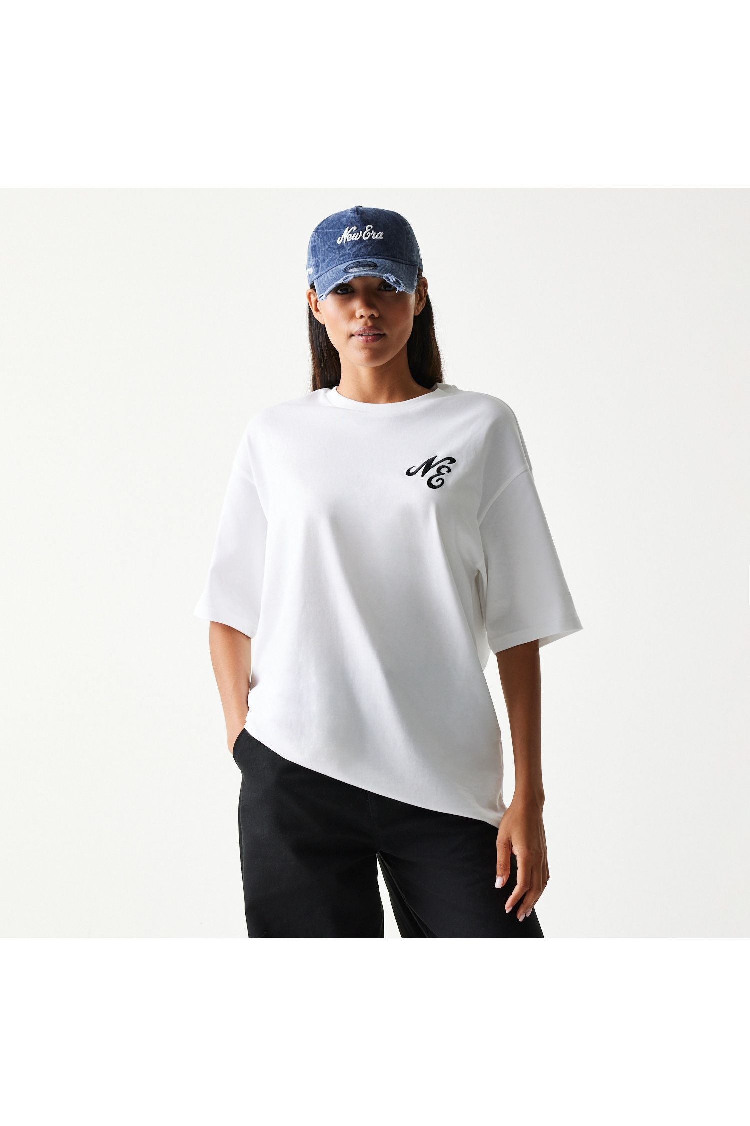 NE FLORAL GRPHC OS TEE NEWERA חולצת טי שרט אוברסייז שרוול קצר - Butterfly Sneakers