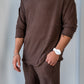 SHIRT LONG SLEEVE MYKONOS - BROWN