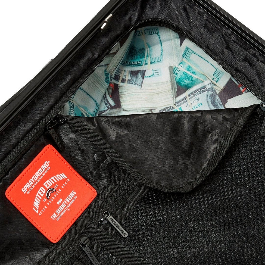 SPRAYGROUND MONEY SPLAT HARD SHELL CARRY-ON LUGGAGE
